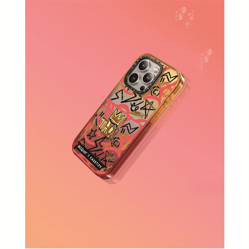 Casetify X Untitled (Thor) Peach Haze Collection Color Clear Hard Acrylic Back TPU Edge Case Phone Case Impact Case For Apple IPhone 12 13 14 15 Pro Max พร้อมกล่อง