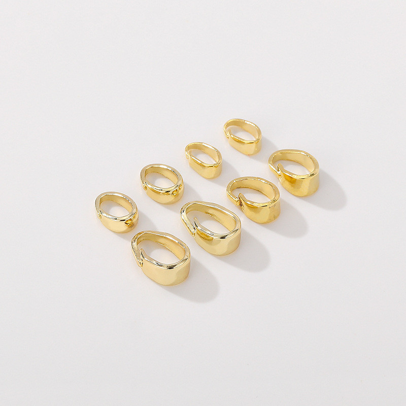 14k ทองแดง Clad ทองแท้ Melon Seed Buckle จี้หัวเข็มขัดลูกปัดเอวหัวเข็มขัด diy Handmade สร้อยข้อมือสร้อยคอการเชื่อมต่อวัสดุอุปกรณ์เครื่องประดับ