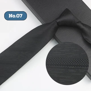 เนคไทด์ ทำงานพรีเมี่ยม สีดำ 8 CM necktie black business jacquard