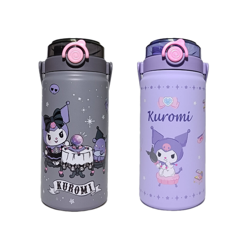 Flask Vacuum 1000 ml Sanrio Stainless Steel Cup with Straw กระติกน้ำเก็บความเย็นสแตนเลส ลายการ์ตูนซานริโอ ขนาด 1000 ม...