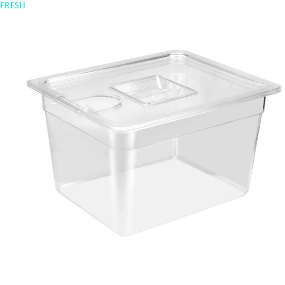 Fresh Sous Vide ภาชนะหม้อหุง, 6L โปร่งใส Sous Vide ถังน้ํา Culinary, ทนทานวัสดุเกรดอาหารหนาฉนวนกันเสียงถังสูญญากาศ Sous-Vide
