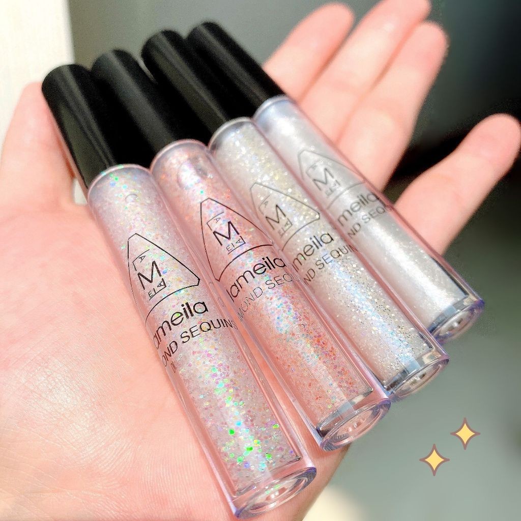 HIHshopอายแชโดว์ เนื้อลิควิด กลิตเตอร์ เนื้อแน่น สีชัด ติดทน มี4สี P85