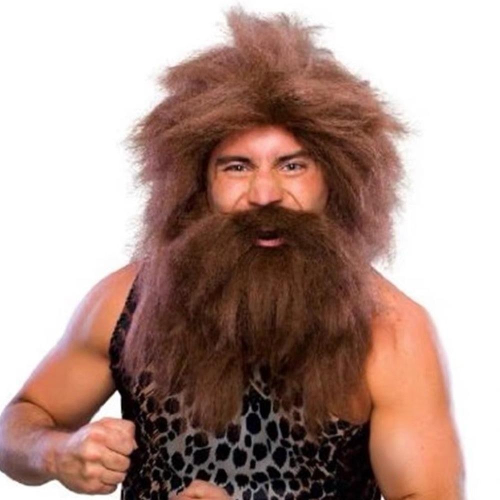 ราล์ฟ 2ชิ้น/เซ็ตวิกผมและเคราชุด, ป่าเถื่อนคอสเพลย์ฮาโลวีน เกี่ยวกับต้นฉบับ วิกผมเครา, วิกผมอุปกรณ์เสริมตลกสีดําสีน้ําตาลป่าผู้ชายวิกผมและเคราเครื่องแต่งกายพรรค - รูปที่ 5