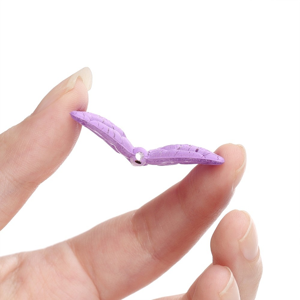 St. kunkka 5-10 ชิ้นอะคริลิคลูกปัดผีเสื้อ Crack สีสเปรย์ขนาดใหญ่ลูกปัดผีเสื้อสําหรับ DIY สร้อยข้อมือสร้อยคอทํา - รูปที่ 7