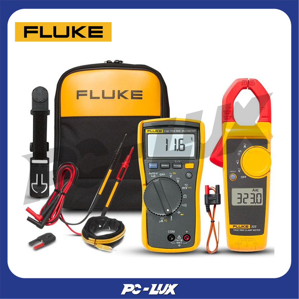 FLUKE  ชุดเซ็ทมัลติมิเตอร์และแคลมป์มิเตอร์ รุ่น 117/323 Electricians Combo Kit