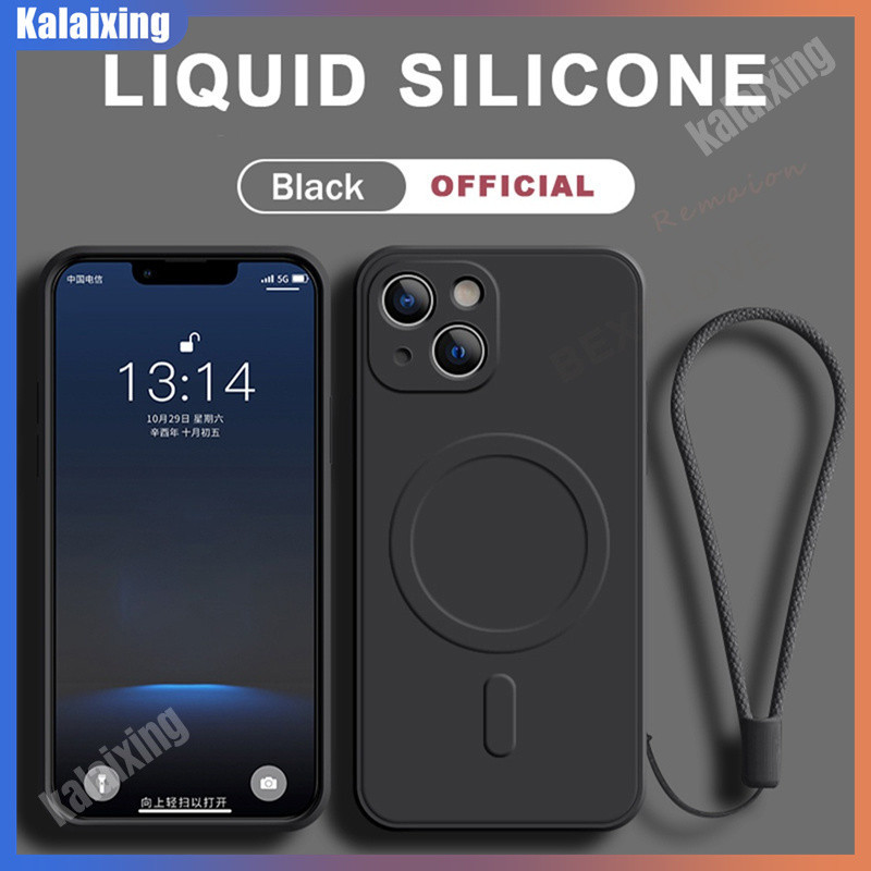 กรณีอย่างเป็นทางการสําหรับiphone 15 14 11 12 13 Pro MAX 7+ 8 + X XR XS MAX 8Plus 11Pro 15Proเคสโทรศัพท์ซิลิโคนMatte Liquidแม่เหล็กเดิมSoft Candyกล้องProtectorปกหลัง