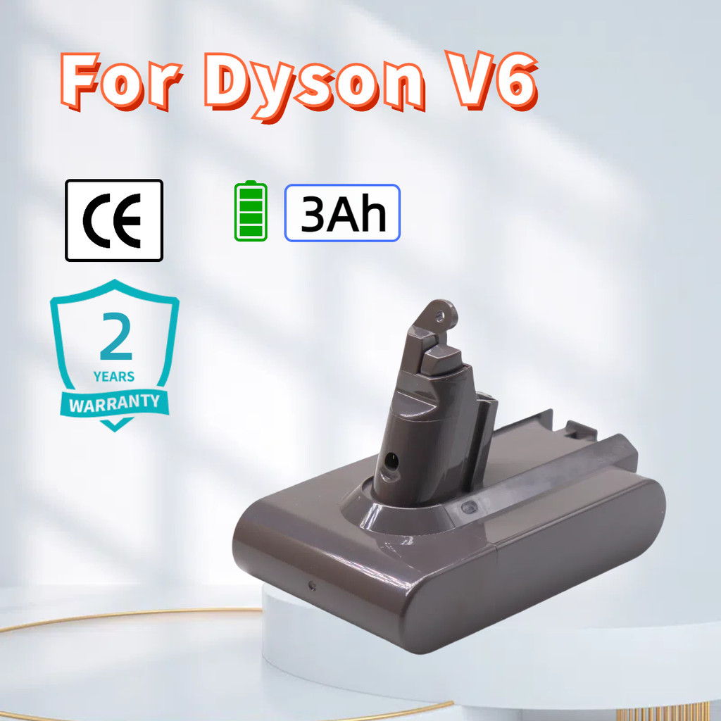 แบตเตอรี่ Dyson V6 เครื่องดูดฝุ่น 25.2V 3Ah Battery V6 Handheld Clean DC58 DC59 DC61