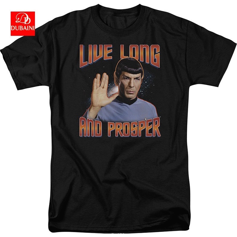 KL Star Trek เสื้อยืดแขนสั้น Star Trek Simple New  คอกลม oversize วินเทจ เสื้อกีฬา สวยๆ ชีฟอง