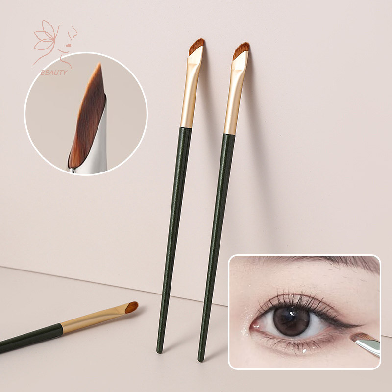 [maybeauty] อัพเกรดอายไลเนอร์แปรงคิ้ว Slang Flat Sickle Blade แปรงอายไลเนอร์ Wool Fiber Eye Brow Contour เครื่องมือแต่งหน้า {TH}