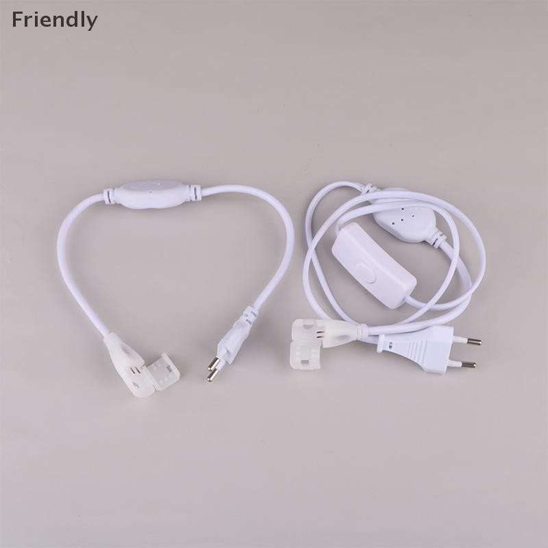 [ที่เป็นมิตร] ปลั๊ก EU สําหรับ 220v COB LED Strip ปลั๊กจ่ายไฟ Fast Connector พร้อมสายเคเบิลปุ่มสําหรับ IP67 10 มม.แถบ COB Boutique