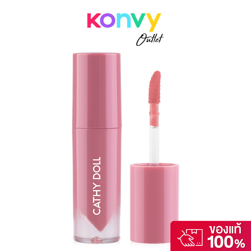 Cathy Doll Glow Oil Tint 2.4g #01 Nude Rose เคที่ ดอลล์ ลิปทินท์เนื้อออยล์.