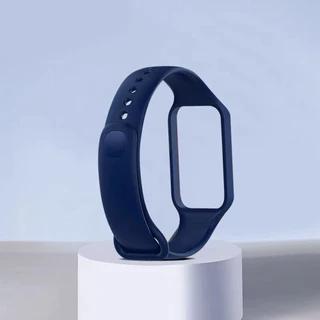 ยางนาฬิกาข้อมือ for Xiaomi Smart Band 8 Active วงปกป้องหน้าจออุปกรณ์เสริมนาฬิกาสมาร์ท for Redmi Band 2