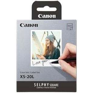 [Direct From JAPAN]  Canon Selphy Square Ink & Label set XS-20L for QX10 QX20