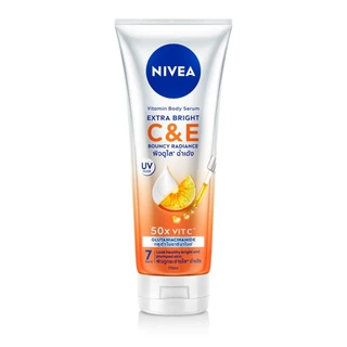 Nivea นีเวีย วิตามิน บอดี้ เซรั่ม เอ็กซ์ตร้า ไบรท์ ซี แอนด์ อี 170 มล. ผิวกระจ่างใส