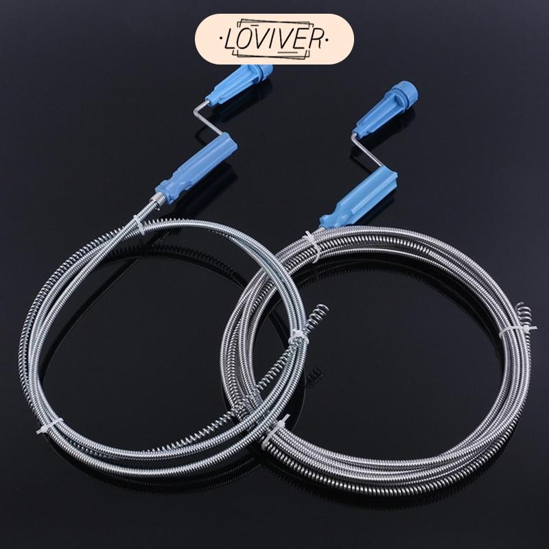 LOVIVER ท่อระบายน้ําผมremover Sink Clog Augerชุดเครื่องมือทําความสะอาดสําหรับอ่างล้างจานอ่างอาบน้ํา