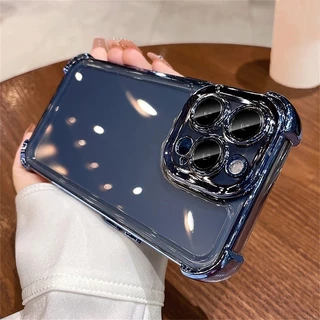 สําหรับ OPPO Reno 15F 15 Pro Max Reno 15 Pro Mini โปร่งใสชุบเคสโทรศัพท์ป้องกันกล้องถุงลมนิรภัยกันกระแทกฝาครอบซิลิโคนอ่อนนุ่ม