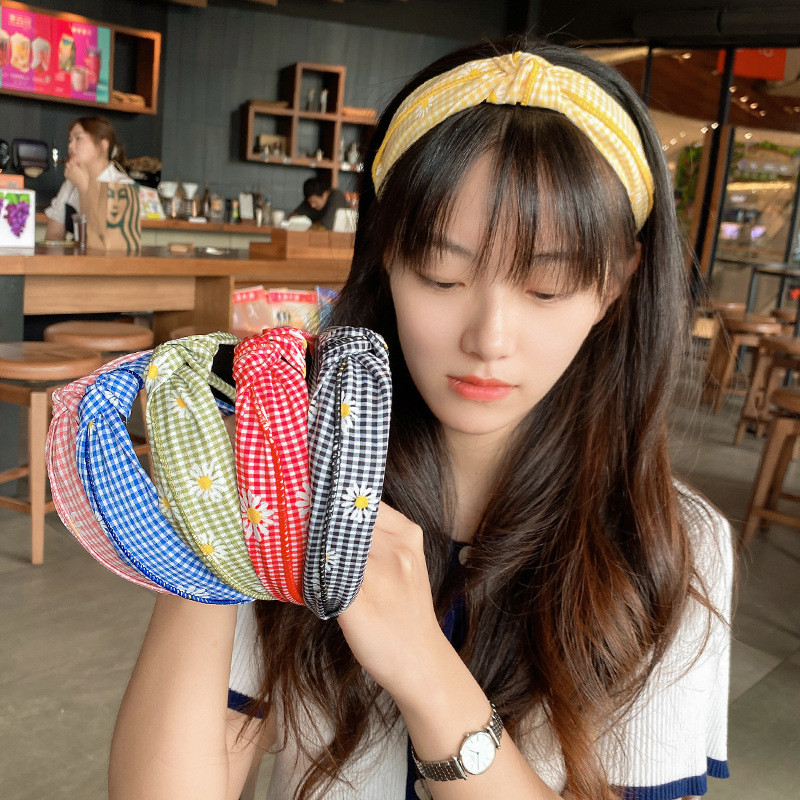ยางรัดผมผ้าเดซี่ขนาดเล็กผู้หญิงแฟชั่นเครื่องประดับผมเกาหลี