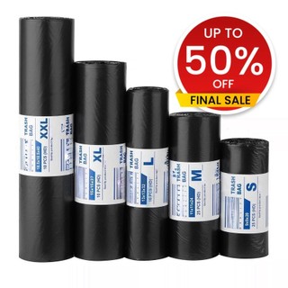 Trash bag Garbage bag Black (Small/Medium/Large/XL/XXL) Biodegradable Thick Plastic Bags 100 Pcs GM