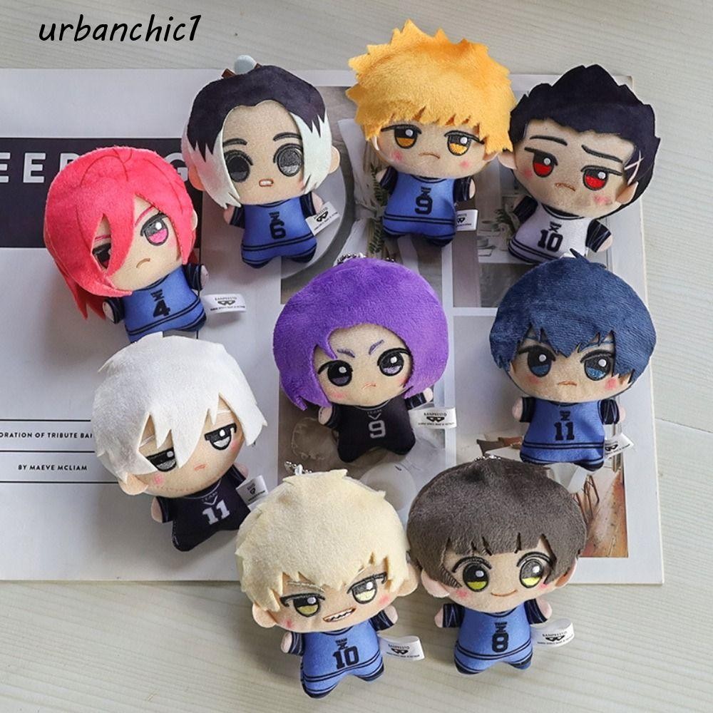 Urbanchic BLUE LOCK พวงกุญแจตุ๊กตา, Yoichi Chigiri Nagi Seishiro ตุ๊กตาผ้าฝ้ายตุ๊กตาจี้, อะนิเมะอุปกรณ์ต่อพ่วงตุ๊กตานุ่มอะนิเมะรูปฟุตบอล BLUE LOCK คอลเลกชันตุ๊กตาผ้าฝ้าย