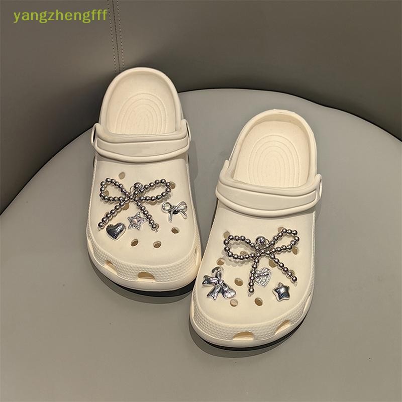 [yangzhengfff] ใหม่ Pearl Bowknot ที่ถอดออกได้รองเท้าหัวเข็มขัดอุปกรณ์เสริมขั้นสูงสไตล์บัลเล่ต์ตกแต่งหัวเข็มขัดน่ารักรองเท้าอุปกรณ์เสริมสําหรับสาวของขวัญ [ใหม่]