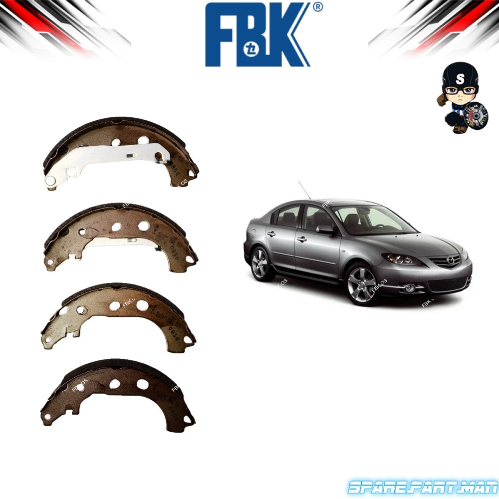 FBK ผ้าเบรคหลัง - Mazda 3 BK