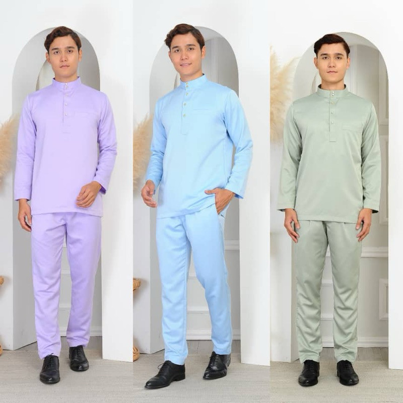 BAJU MELAYU DEWASA PREMIUM QUALITY PEARLS SKIN RAYA ON-GOING