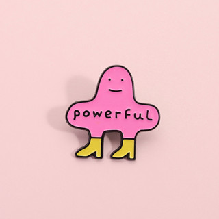 สีชมพูที่มีประสิทธิภาพเข็มกลัดเข็มกลัดเข็มกลัดการ์ตูนป้ายโลห…