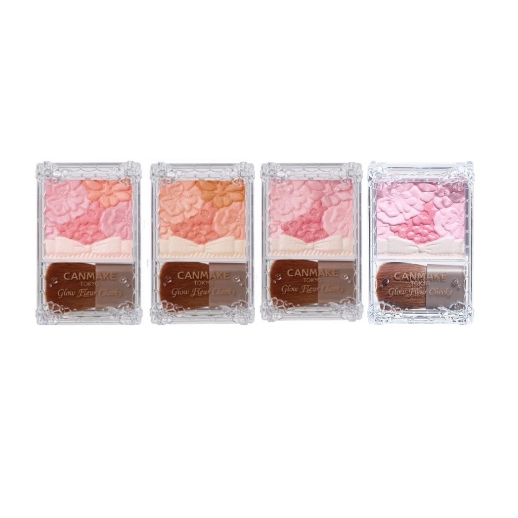 ♦️ของแท้·ส่งด่วน·ถูก♦️Canmake Glow Fleur Cheeks  แคนเมค โกลว์ เฟลอ ชีคส์ บลัชออนเนื้อฝุ่นโปร่งแสง x 1 ชิ้น dayse