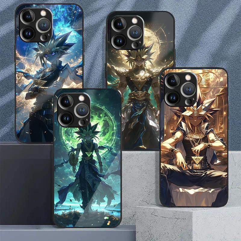 Yu-Gi-Oh 03 กระจกนิรภัยเคสโทรศัพท์สําหรับ IPhone 16 15 14 13 12 11 Pro XS Max Plus Mini X XR 8 7 6s 