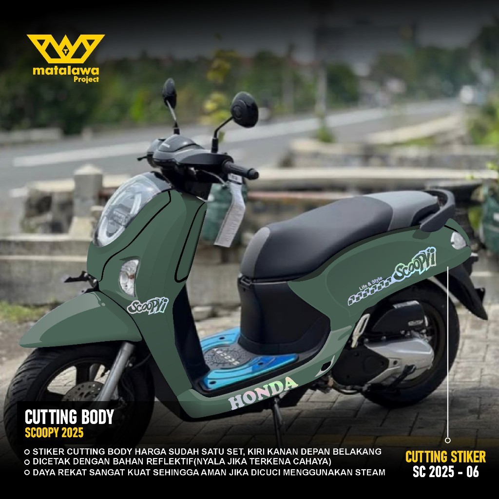 สติ๊กเกอร์ตัดทั้งหมด Scoopy Body สติ๊กเกอร์นูนครบชุดล่าสุด 2025 สติ๊กเกอร์ไม่ Full Body 06