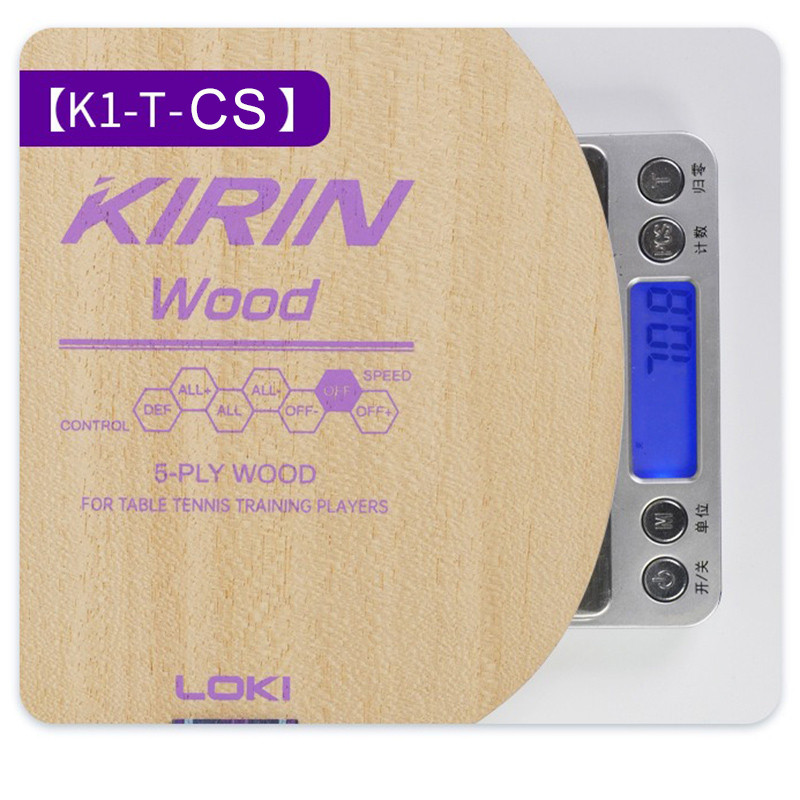 Original LOKI KIRIN K1-T ใบมีดปิงปอง(5ไม้,ALL+) พายค้างคาวปิงปองพร้อม RXTON1 ยางสําหรับผู้เริ่มต้น - รูปที่ 4