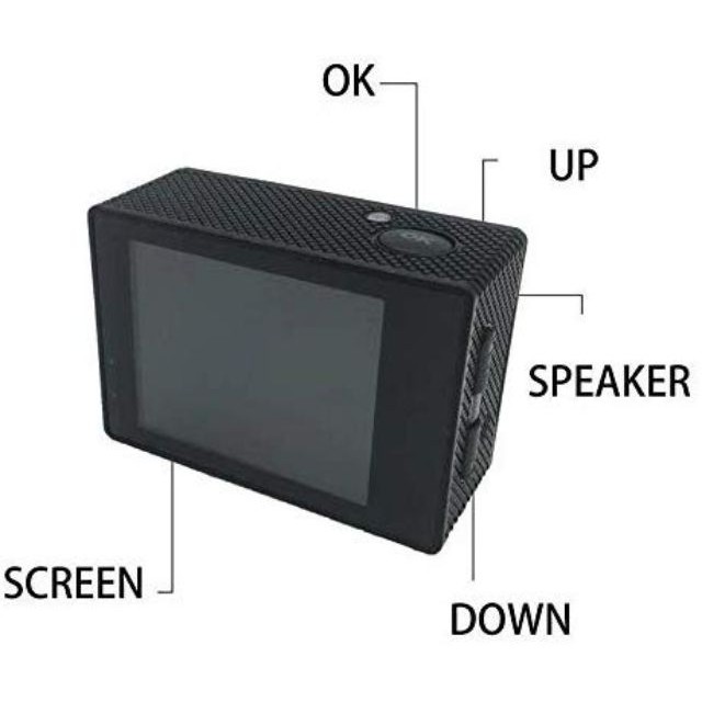 บันทึกภาพ H9R กล้องติดหมวก/กล้องดำน้ำ Action Camera 4K WiFi