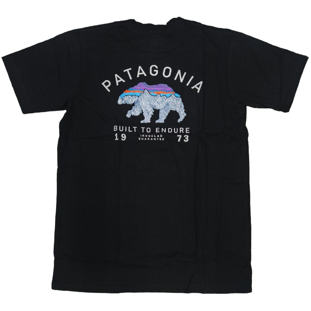 สไตล์ใหม่ [พร้อมส่ง] patagonia เสื้อยืด คอกลม แขนสั้น แฟชั่น ภูเขา พาธาโกเนีย พาตาโกเนีย bear logo unisex S-3XL