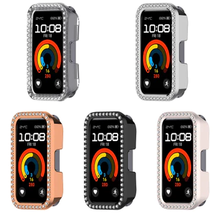 PC Hard Edge เพชร Encrusted สําหรับ Huawei band 11 11Prro 10 9 8 สมาร์ทสําหรับ Huawei band 11/11 Pro/10/9/8 band อุปกรณ์เสริม
