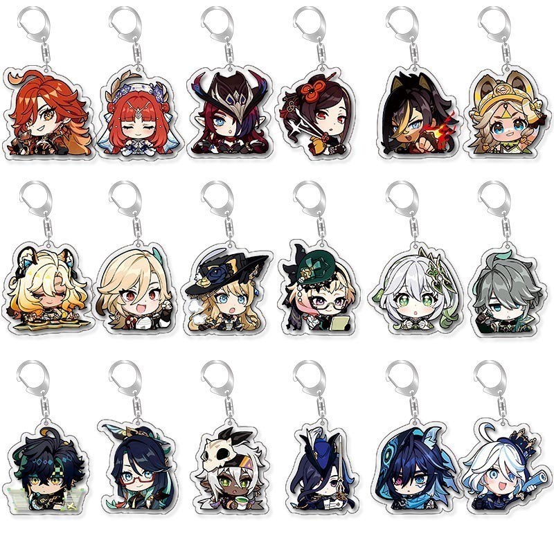Genshin Impact Navia Mavika Kinich Kachina จี้น่ารักรูปอะคริลิคตะขอยาก