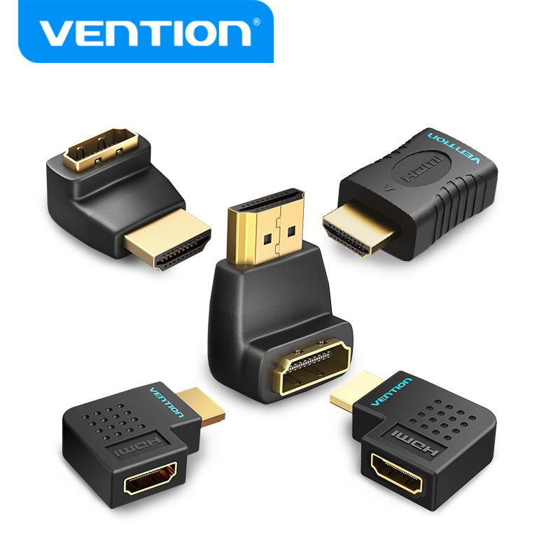 อะแดปเตอร์ HDMI ตัวเมีย 4K 2K 1080P HDMI 2.0 แบบหักมุม ต่อขยาย AIN