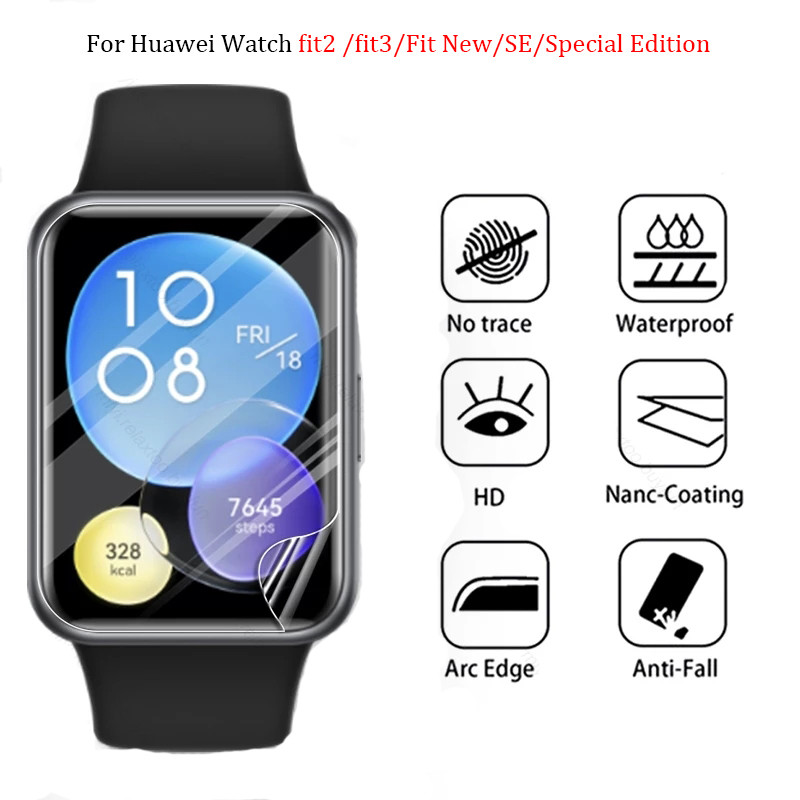 1 PCS Soft Film Screen Protector Anti-Scratch สําหรับ Huawei Watch Fit 2 3 4 pro ใหม่ SE รุ่นพิเศษ Fit2 Fit3 Fit4