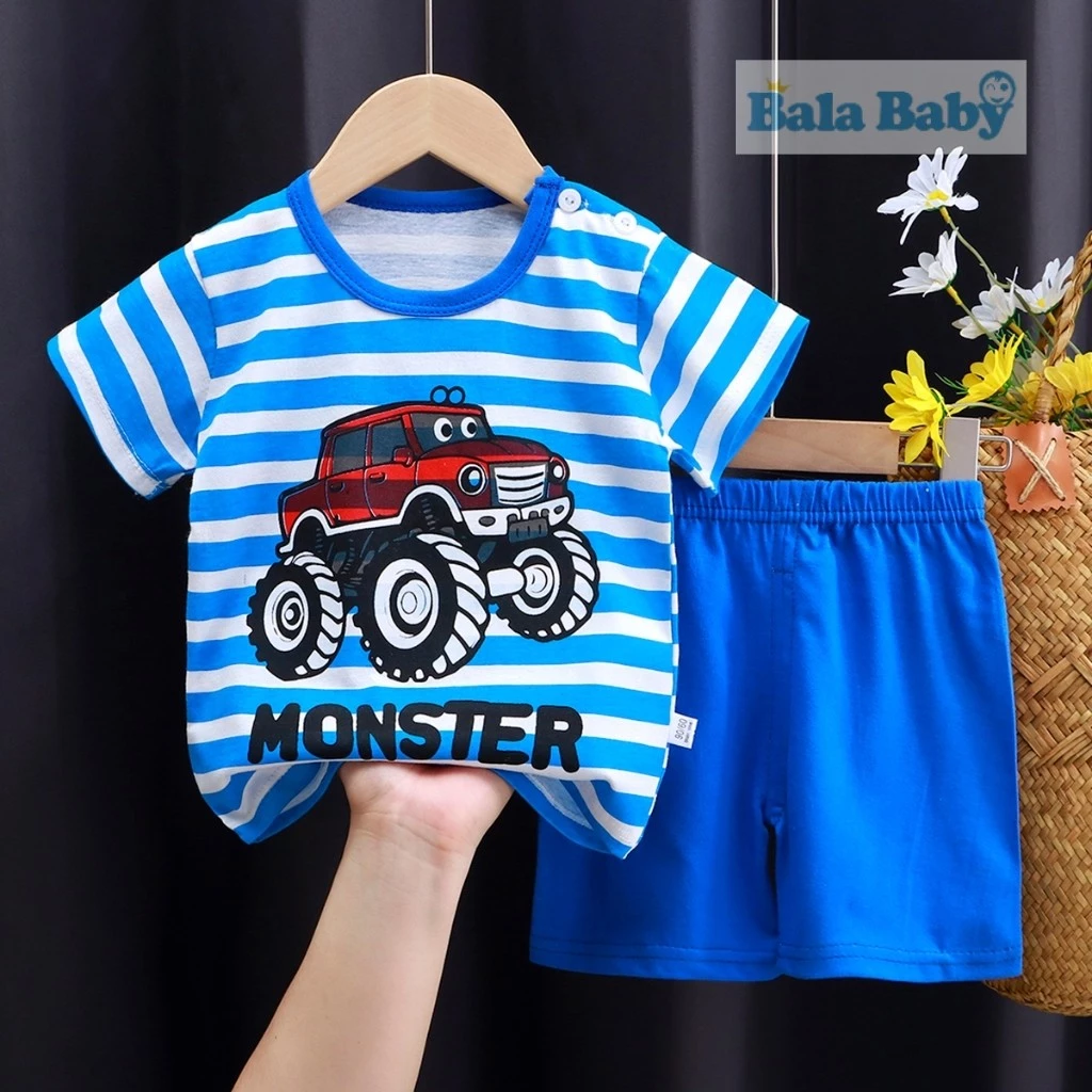 ชุดเด็ก เสื้อผ้าเด็ก  ชุดลำลองเด็ก เซทเสื้อ+กางเกงขาสั้น เซท 2 ชิ้น size 80-110 cm DXT37 thumbnail 6