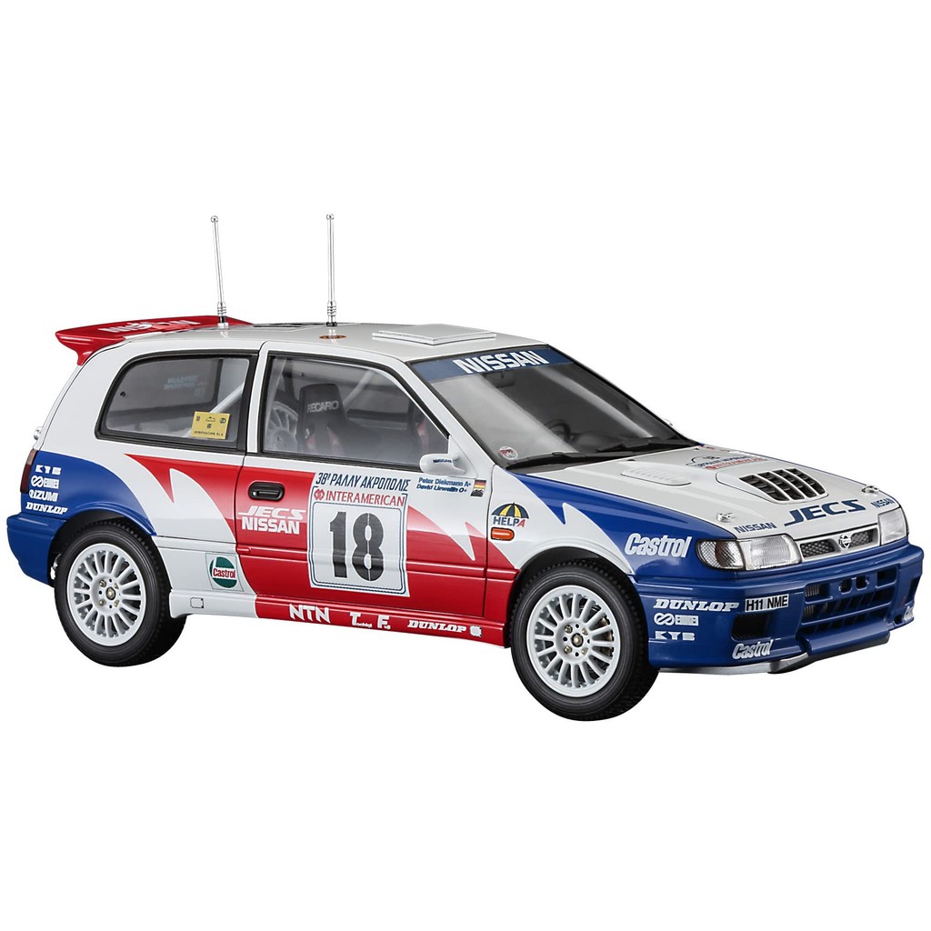 Hasegawa 1/24 Nissan Pulsar (RNN14) GTI-R 1991 Acropolis Rally Plastic Model HC53
