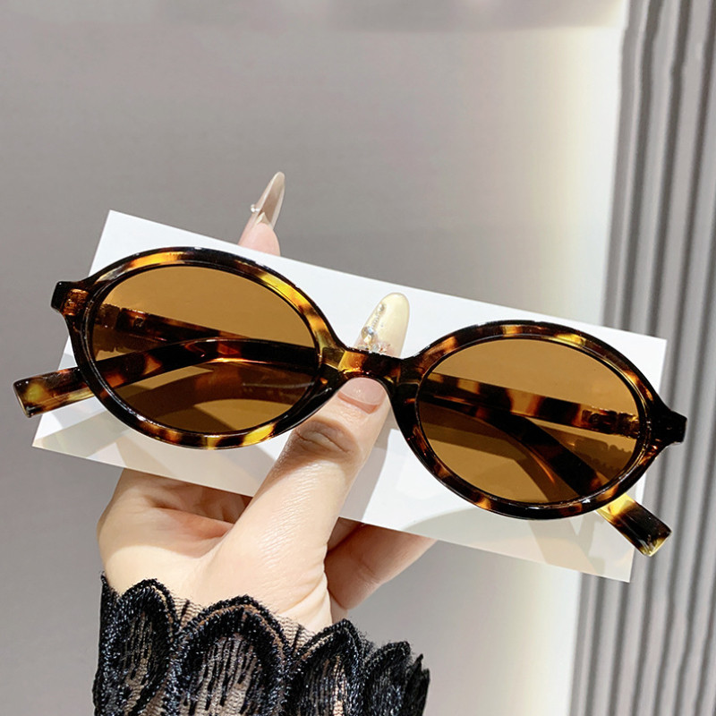 ใหม่แฟชั่นแว่นตากันแดดรูปไข่ผู้หญิงกรอบเล็กแว่นตากันแดดอินเทรนด์