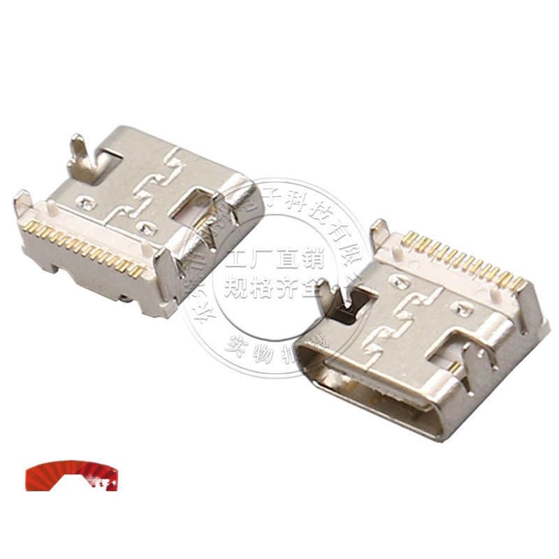 5 ชิ้น Type-C ซ็อกเก็ตหญิง USB3.1 Connector 16P ปลั๊กด้านหน้าสติกเกอร์ด้านหลังพร้อมคอลัมน์ตําแหน่ง 4