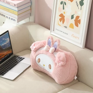 น่ารัก My Melody Headrest Sweet Piano Back Cushion รถที่นั่งเข็มขัดรถ Plush อุปกรณ์เสริมของขวัญสาว