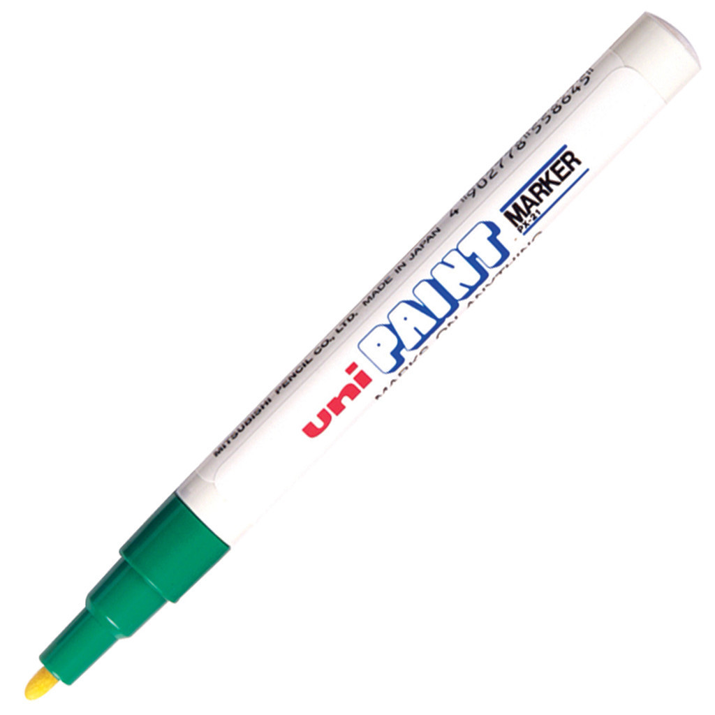 UNI ปากกาเพ้นท์ หมึกสีเขียว ขนาด 0.8-1.2 มม. รุ่น PX-21