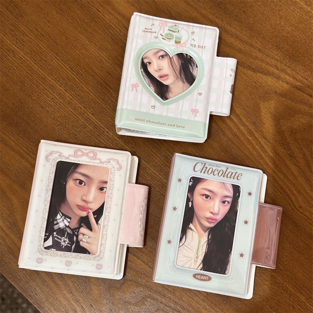 อัลบั้มรูปโพลารอยด์ ประดับโบว์ ขนาด 10 ซม.