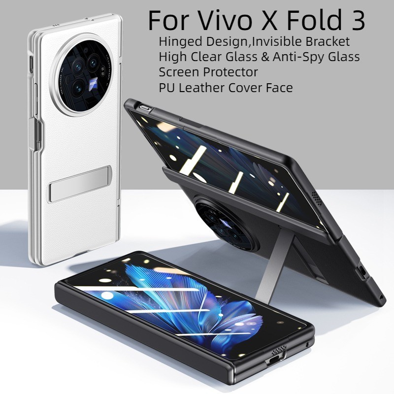 Anti-spy HD กระจกหน ้ าจอป ้ องกันหนัง PC Hard Hinged Flip กรณี Vivo X พับ 3 Pro X Fold3 3Pro 5G ที 