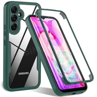 สําหรับ Samsung Galaxy A55 A25 A35 A15 A54 A34 A36 A56 A14 A26 A17 A07 A06 S25FE ALTE 5G 360 เคสโทรศัพท์ Plus ฝาครอบ 360° สองด้านซิลิโคนอ่อนนุ่มกันกระแทกป้องกันปกหลัง