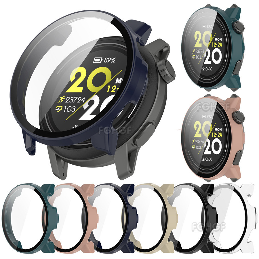 เคสนาฬิกาข้อมือ PC แบบแข็ง และฟิล์มกระจกนิรภัย สําหรับ Coros Pace 3 Coros Pace 3