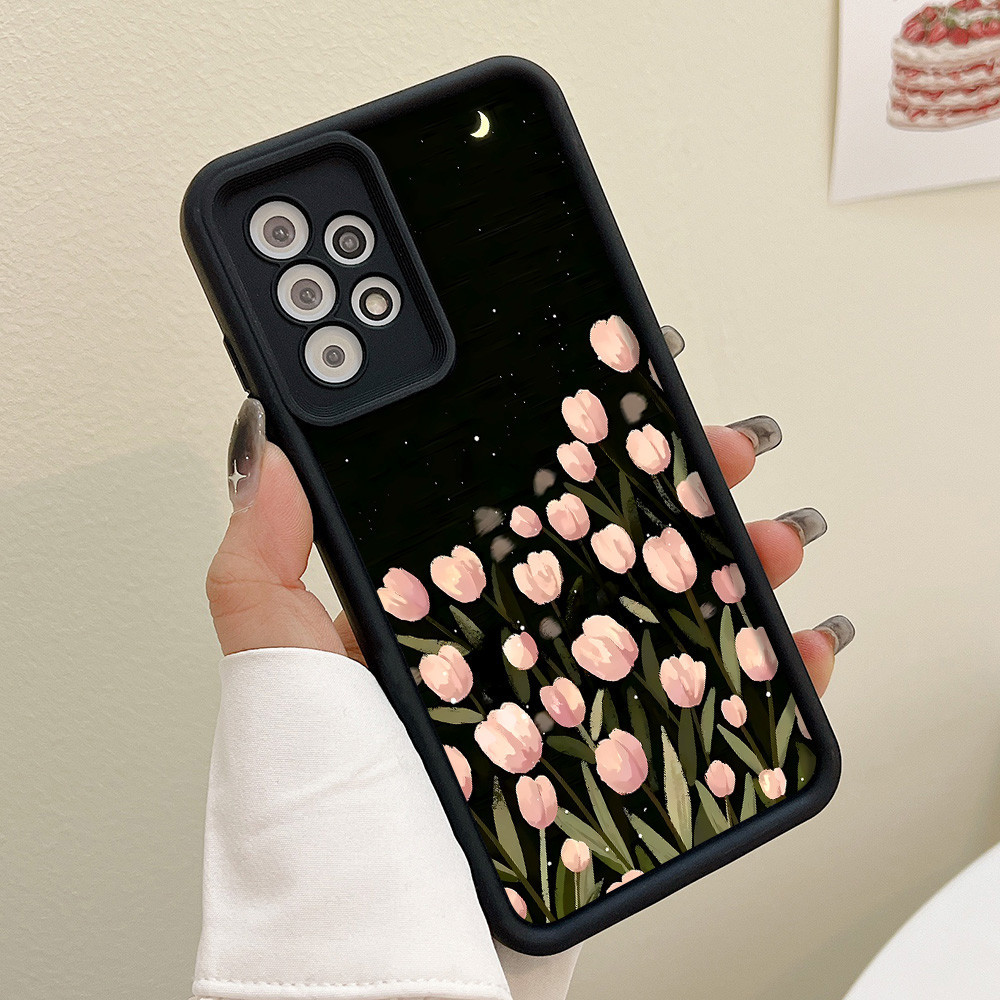 COD เคสโทรศัพท์ For Samsung A55 A15 A35 A54 S24 S23 S22 A05S A34 A23 A05 A24 A14 A03S A13 Ultra A52S 5G Flower กันกระแทก