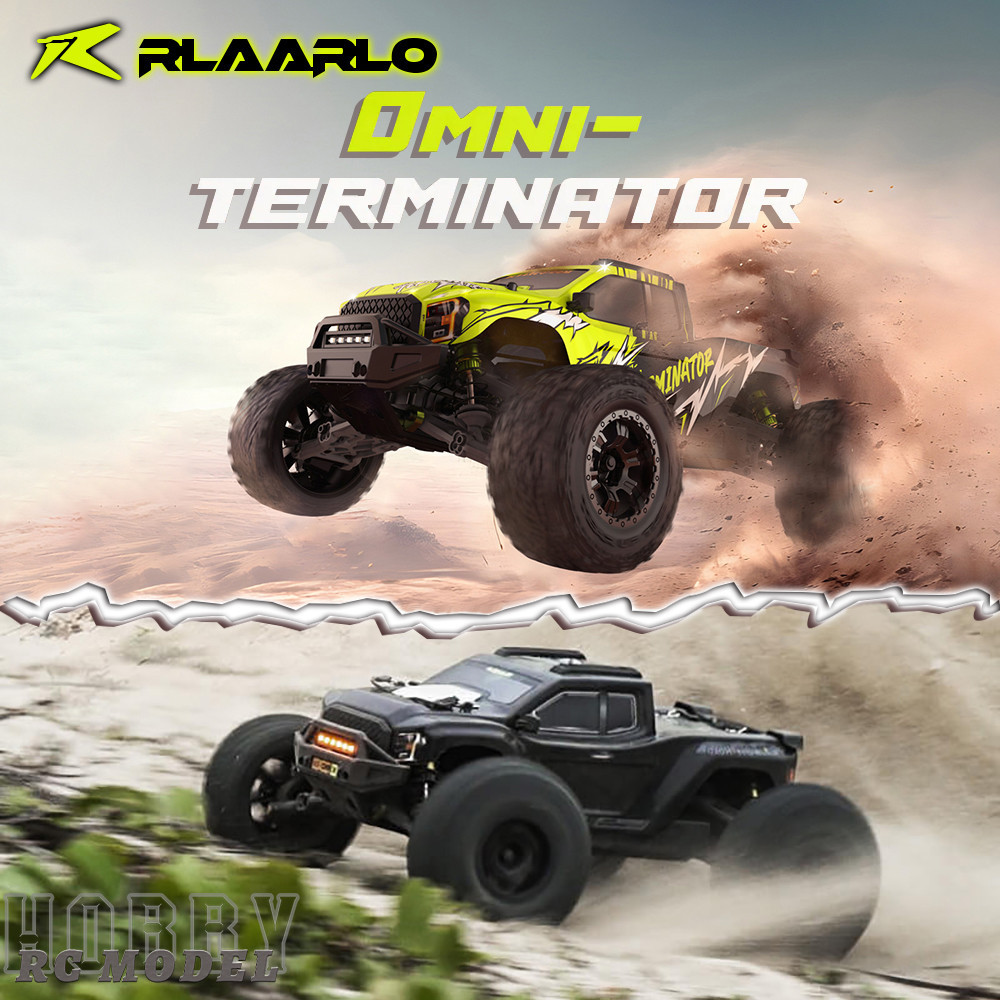 RLAARLO OMNI-TERMINATOR V2 Brushless 4WD RTR 1/10 Scale รีโมทคอนโทรลไฟฟ้ารุ่นรถรถบรรทุกมอนสเตอร์ผู้ใ