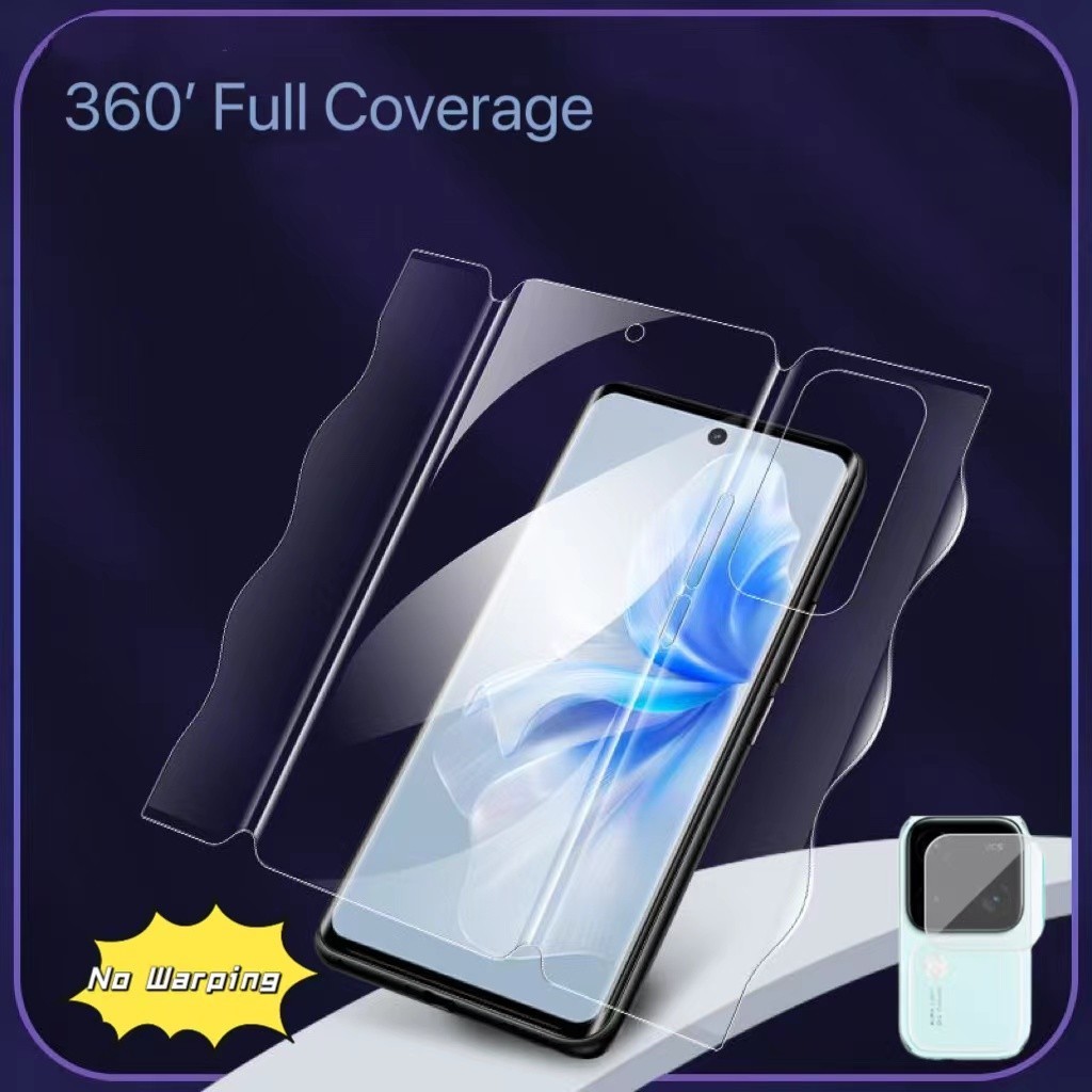 ฟิล์มไฮโดรเจล กันรอยหน้าจอ 360 องศา สําหรับ Vivo V30 V27 V29 V25Pro V30Pro V27Pro 5G
